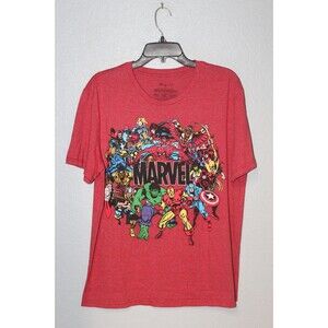 Marvel Avengers Group Shot T-Shirt Thor, Iron Man, Captain America Men LARGE